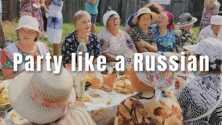 Russian girl visits a true Udmurt village party 💃🏼 // VLOG