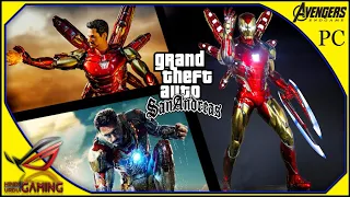 GTA San Andreas || How To install iron Man Endgame Mod PC ||  Eendcgame all Suits Powers