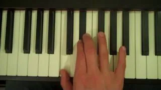 How To Play a C Half-diminished 7th Chord on the Piano