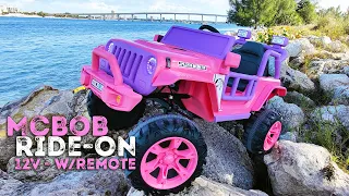 Kids Ride-On Electric Car Review | MCBOB 12V Truck w/Remote Control & LED Lights!