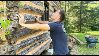 I Bought an Abandoned Old Log Cabin - YOU wouldn't Believe WHAT Happened .