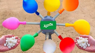 Experiment Coca cola vs sprite and Mentos in balloons