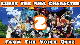 Guess The My Hero Academia Character From The Voice Quiz (Part 2) #quiz #mha #bnha