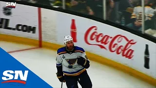 Zach Sanford’s Beautiful Pass Finds Ryan O'Reilly Alone In Front For Goal