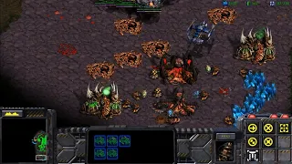 StarCraft Remastered 1v7 Terran vs 7 Zerg (vs 7 computers ) Big Game Hunters 스타크래프트 리마스터