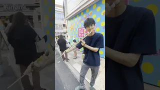 The world's longest dango sold in Harajuku