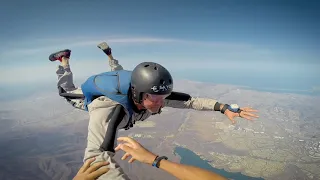 Learning to Skydive- Andy Stumpf teaches John Dudley Certification