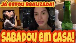 Andressa Suita Curte Noite com a família no apartamento e sua mãe sugere gravidez da modelo