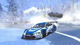 BMW M4 DTM Hero Edition in Christmas Final Pursuit NFS MOST WANTED