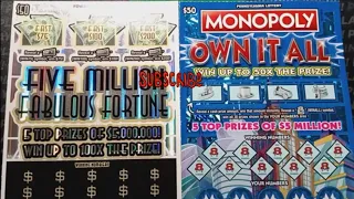 FMFF 🔮 & MONOPOLY 🎩 Big Boy Pennsylvania Lottery scratch off session 🤞 Scratchcards 🍀