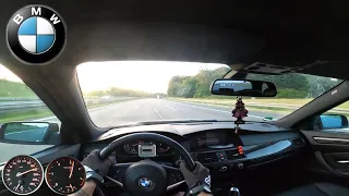 BMW e61 525d POV Drive on Autobahn in Germany No Top Speed 4K