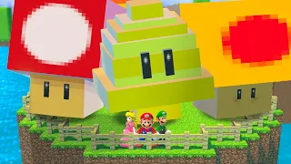 What happens if Mario Collect 999x Minecraft Mushrooms, Cat Bells & Giga Mushrooms
