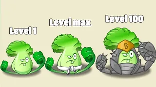 PvZ 2 All Plants Level 1 Vs Level Max Vs Level 100 - Who 's Best Plant?