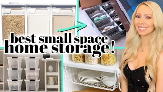 10 Clever Small Space Storage Ideas! Home Organization Hacks