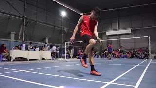 Chung kết giải cầu lông đồng đội KTX BK mở rộng | Dương Gia Bảo (BK) vs Phan Tấn Trình (Hutech)