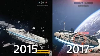 Hero Ships Battlefront 1 (2015) vs Battlefront II (2017) Graphics Comparison