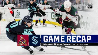 Coyotes @ Kraken 4/9 | NHL Highlights 2024