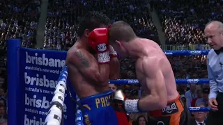 Manny Pacquiao vs Jeff Horn fight with slow motion