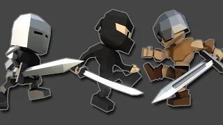 Low Poly Swords and Animation - 10 Minute Modeling Challenge ep 114