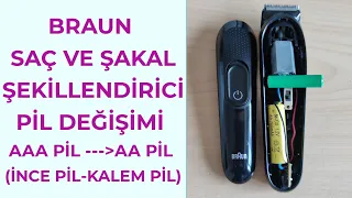 Braun Saç ve Sakal Şekillendirici Batarya Değişim