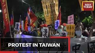 Taiwan Citizens Protest Against Nancy Pelosi's Visit As China Fumes At Taipei | Taiwan Vs China News