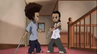 Boondocks Fight Riley vs Huey