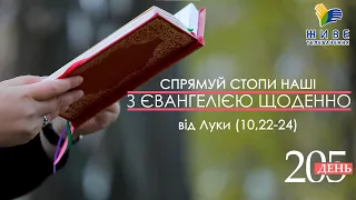 День [205] ▪ ЄВАНГЕЛІЄ від Луки (10,22-24) ▪ ПОНЕДІЛОК ХXІI тижня після Зіслання СВ.ДУХА ▪22.11.2021