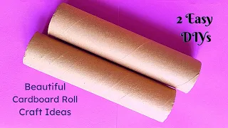 2 Easy DIY Ideas To Reuse Empty Tissue Roll | Cardboard Tube Recycling Craft