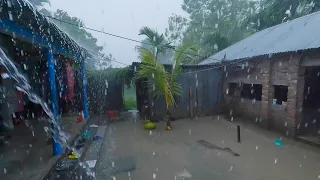 Rain Sounds on Tin Roof - Sleep Instantly with heavy Rainstorm and Powerful Thunder Sounds