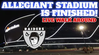 Las Vegas Raiders Stadium is Done! (Live Walk Around)