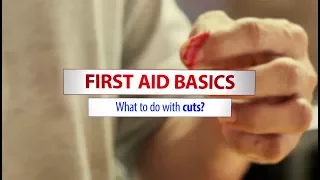 Basic first aid treatment for bleeding cuts