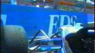 F1   1995   Coulthard's crash going to pit lane AdelaideRace