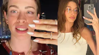 Ich teste Hailey Bieber‘s virale Maniküre!