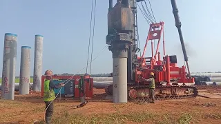 pemancangan pile slab