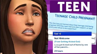 MUST HAVE MOD For REALISTIC TEEN PREGNANCIES! 💜🤰 (my sim gets kicked out!)