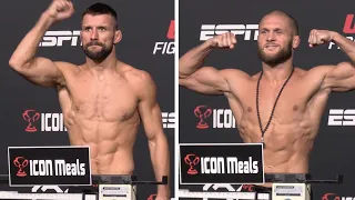 UFC Vegas 79 Official Weigh-Ins: Rafael Fiziev vs Mateusz Gamrot