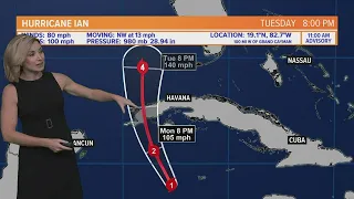 Hurricane Ian: The latest timing and track