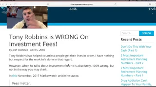 Tony Robbins is WRONG on Investment Fees!