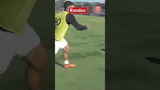 Rondos with numerical advantage #shorts #soccer #rondo