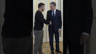 Blinken Meets Zelenskiy in Kyiv During Surprise Visit to Ukraine