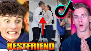 Kissing my bestfriend TikTok challenge - Bestfriend kissing Tik Tok compilation (gone right)