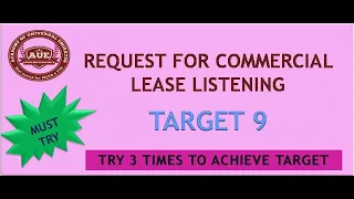 Request for commercial lease listening and answers///must try