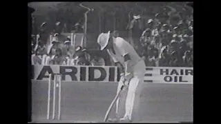 Malcom Marshall vs Sunil Gavaskar. Both Dismissals 1st Test 1983