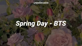BTS - Spring Day [TRADUÇÃO/LEGENDADO]