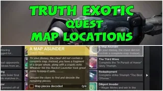 A map asunder/all map pieces & locations/Destiny 2 the truth exotic quest steps