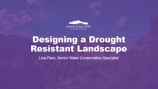 Designing a Drought Resistant Landscape