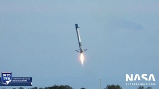 SpaceX CRS-16 Falcon Landing Attempt 4.8 Miles Nikon P1000