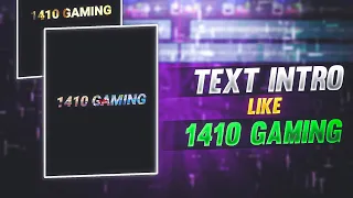 Text Intro Like 1410 Gaming | Kinemaster Video Editing Free Fire | Free Fire Video Editing