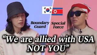 Korean Soldier Meets North Korean Soldier for the First Time