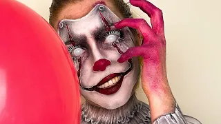 Pennywise inspired makeup short